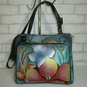 AnuschkaPainted Leather Crossbody Bag